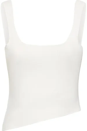CHRISTOPHER ESBER Encircled Edge Rib Jersey Crop Top
