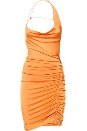 ET OCHS Draped Viscose Jersey Mini Halter Dress