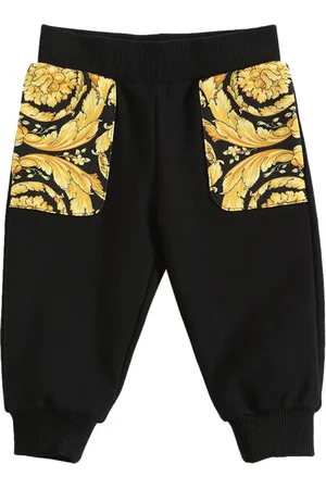 VERSACE Barocco Print Cotton Sweatpants