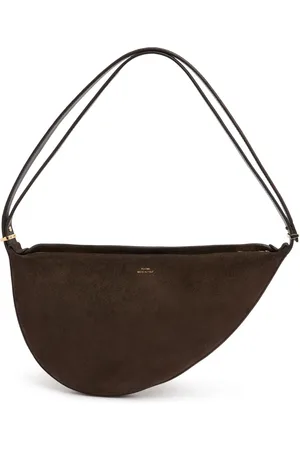 Totême Scooped Sling Suede Shoulder Bag