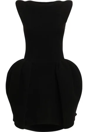VERSACE Voluminous Chenille Knit Mini Dress