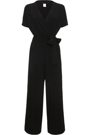 Max Mara Fluid Viscose Jersey Wraparound Jumpsuit