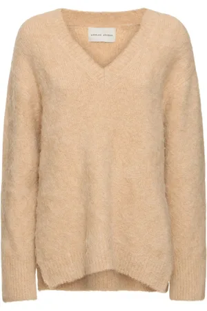 Loulou Studio Goto Alpaca Blend V Neck Long Sweater