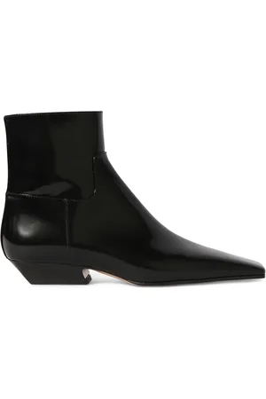 Khaite 25mm Marfa Classic Leather Ankle Boots