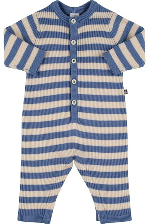 Petit Bateau Printed Cotton & Wool Romper