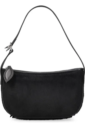 Little Liffner Mini Moon Pony Hair Leather Shoulder Bag