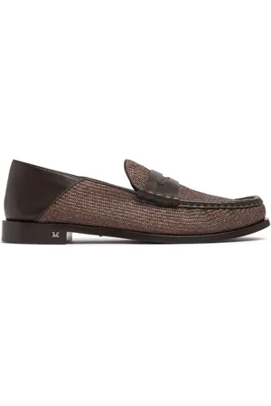 Max Mara 10mm Raffia Loafers