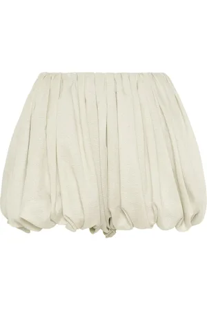 Chloé Crinkled Silk Blend Shorts