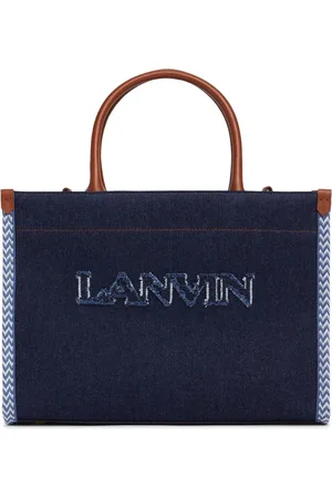 Lanvin Cotton Blend Denim Shopper Bag
