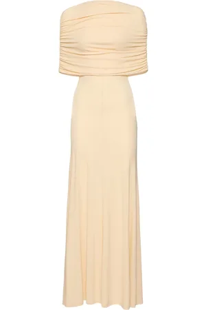 ESSE Bonachi Draped Cape Long Dress