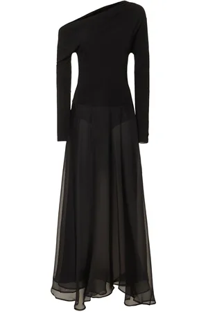 ESSE Aire Jersey & Tulle Twist Dress