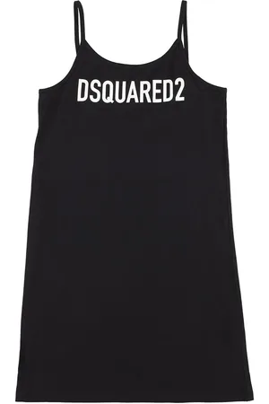 Dsquared2 Logo Print Cotton Jersey Tank Dress