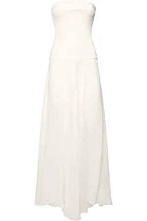 ESSE Aire Satin & Organza Strapless Dress