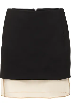 ESSE Issia Jersey & Tulle Mini Skirt