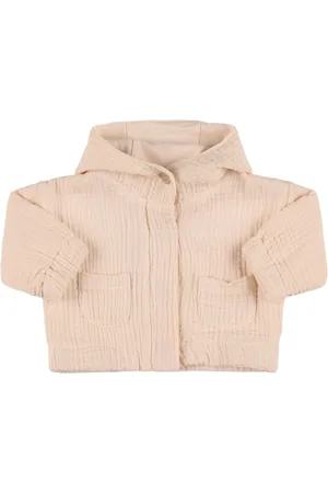 1+ IN THE FAMILY Cotton Seersucker Hooded Jacket