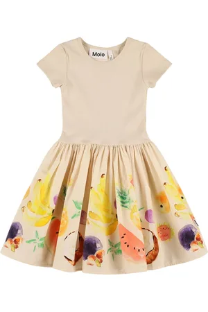 Molo Fruit Organic Cotton Blend Poplin Dress