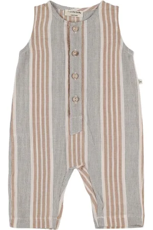 1+ IN THE FAMILY Printed Organic Cotton Blend Romper