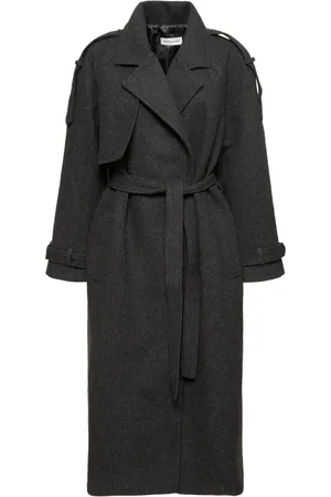 The Frankie Shop Suzanne Wool Trench Coat