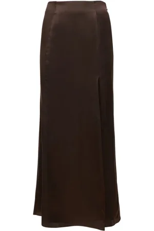 BITE Organic Silk Long Skirt W/slit