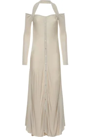 Jacquemus La Robe Lagoa Jersey Knit Long Dress