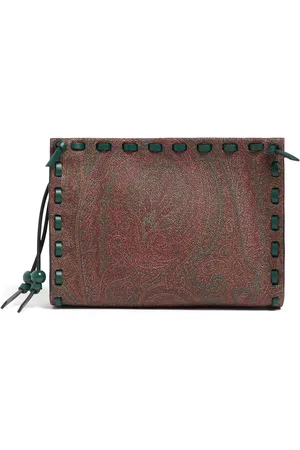 Etro Threading Arnica Leather Pouch