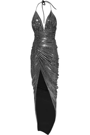 ALEXANDRE VAUTHIER Embellished Stretch Jersey Midi Dress