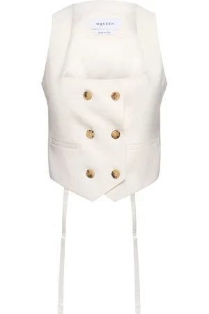 Alexander McQueen Wool Gabardine Vest