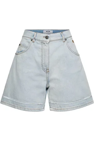 Msgm Cotton High Rise Shorts