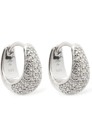 TOM WOOD Ice Huggies Pavé Earrings