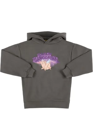 Maison Mangostan Printed Cotton Hooded Sweatshirt