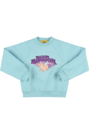 Maison Mangostan Printed Cotton Crewneck Sweatshirt