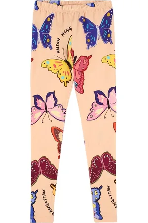 Maison Mangostan Butterflies Print Cotton Leggings