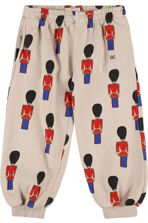 Bobo Choses Soldier Print Cotton Blend Sweatpants