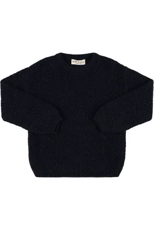 Babe & Tess Star Print Alpaca Blend Knit Sweater