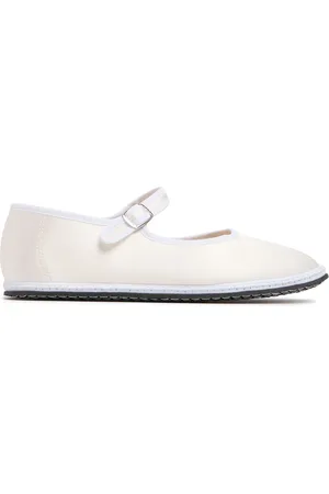 VIBI VENEZIA 10mm Mary Jane Snow Silk Slippers