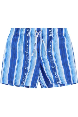 Dolce & Gabbana Printed Poly Swim Shorts