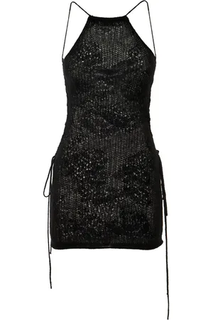 Marco Rambaldi Knit Mohair Blend Mini Halter Dress
