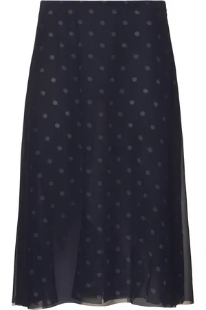 Acne Studios Iranee Polka Dot Sheer Midi Skirt