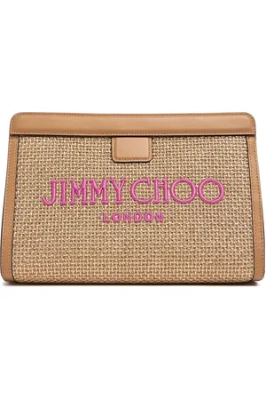 Jimmy Choo Avenue Raffia Pouch