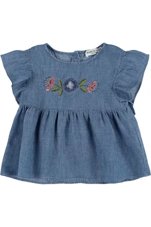Babe & Tess Linen & Lyocell Denim Shirt