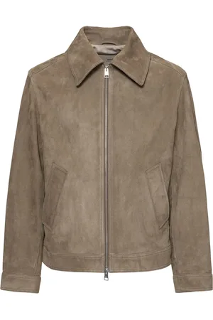 Ami Leather Zip Jacket
