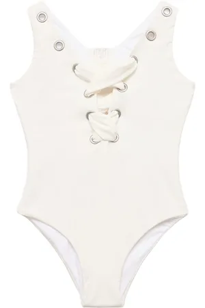 MONNALISA Lace-up One Piece Swimsuit