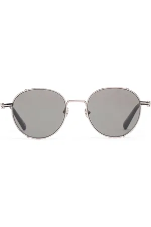 Moncler Round Metal Sunglasses