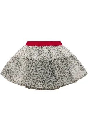 MONNALISA Printed Tulle Skirt