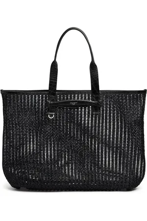 Dolce & Gabbana Leather Intreccio Shopper Bag