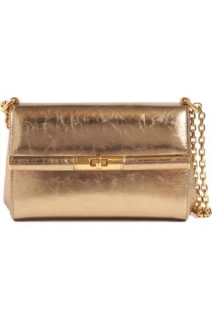 Dolce & Gabbana Marlene Crackled Leather Shoulder Bag