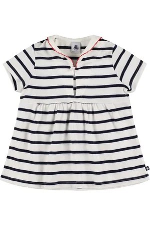 Petit Bateau Striped Cotton Jersey Dress