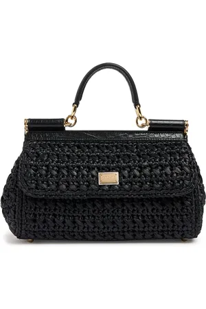 Dolce & Gabbana Medium Sicily Elongated Rattan Bag