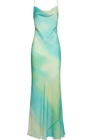 MVP Wardrobe Aurora Printed Silk Long Dress