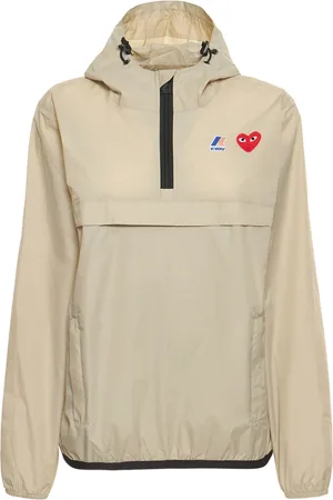 Comme des Garçons Logo Nylon Half Zip Jacket